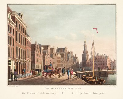 View of Amsterdam No.30. The French Theatre by Cornelis de Kruyff